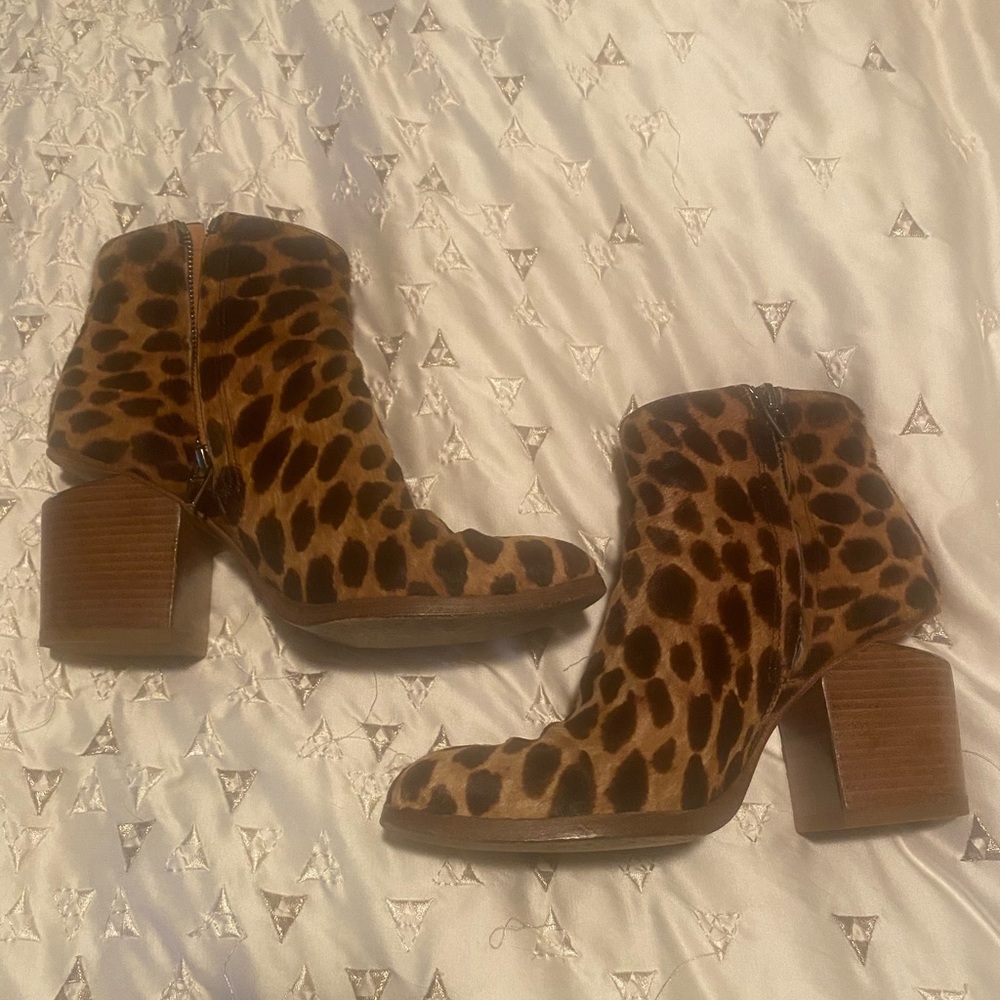 Alexander Wang leopard booties